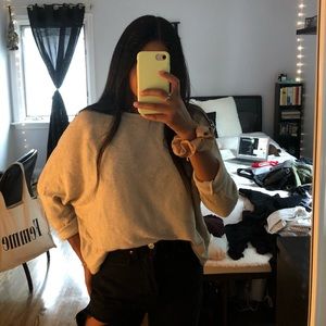 Beige knit sweater